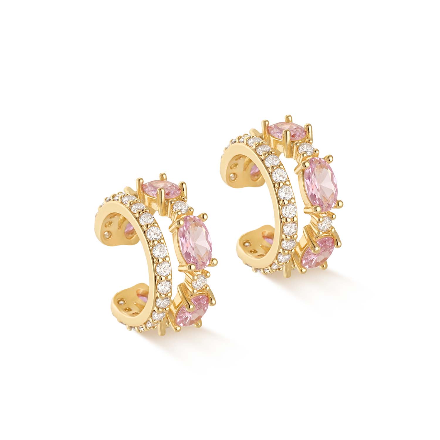 Gemstone Ear Cuff No Piercing Earrings