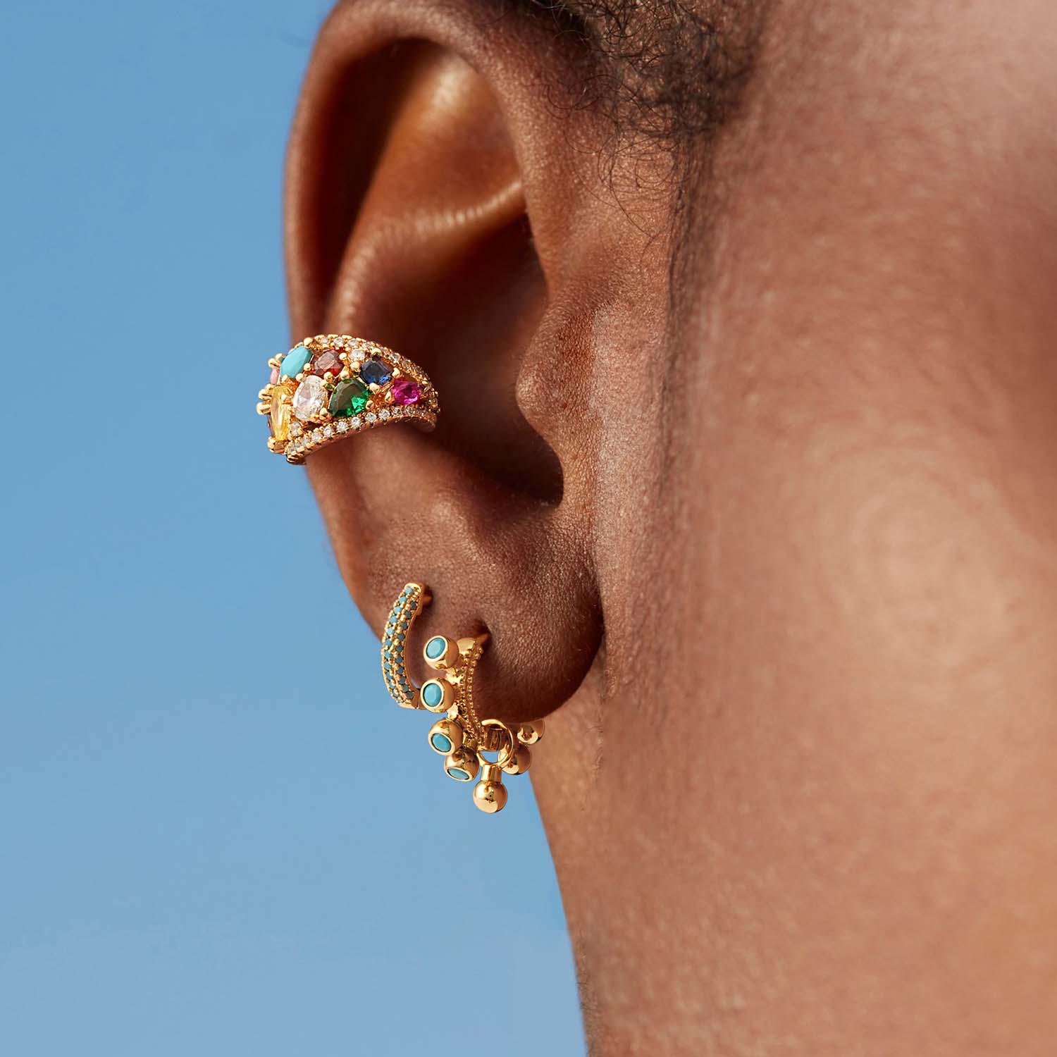 Rainbow Ear Cuffs