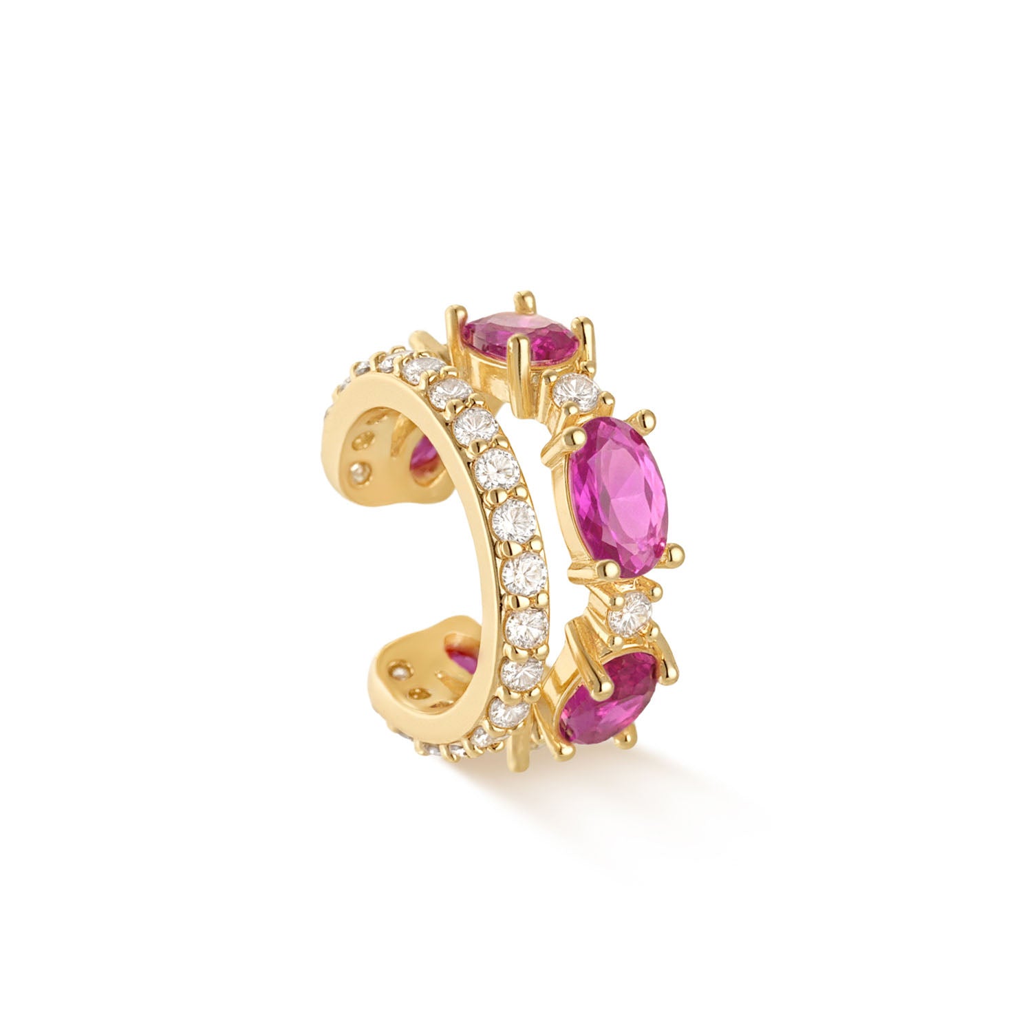 Gemstone Ear Cuff No Piercing Earrings