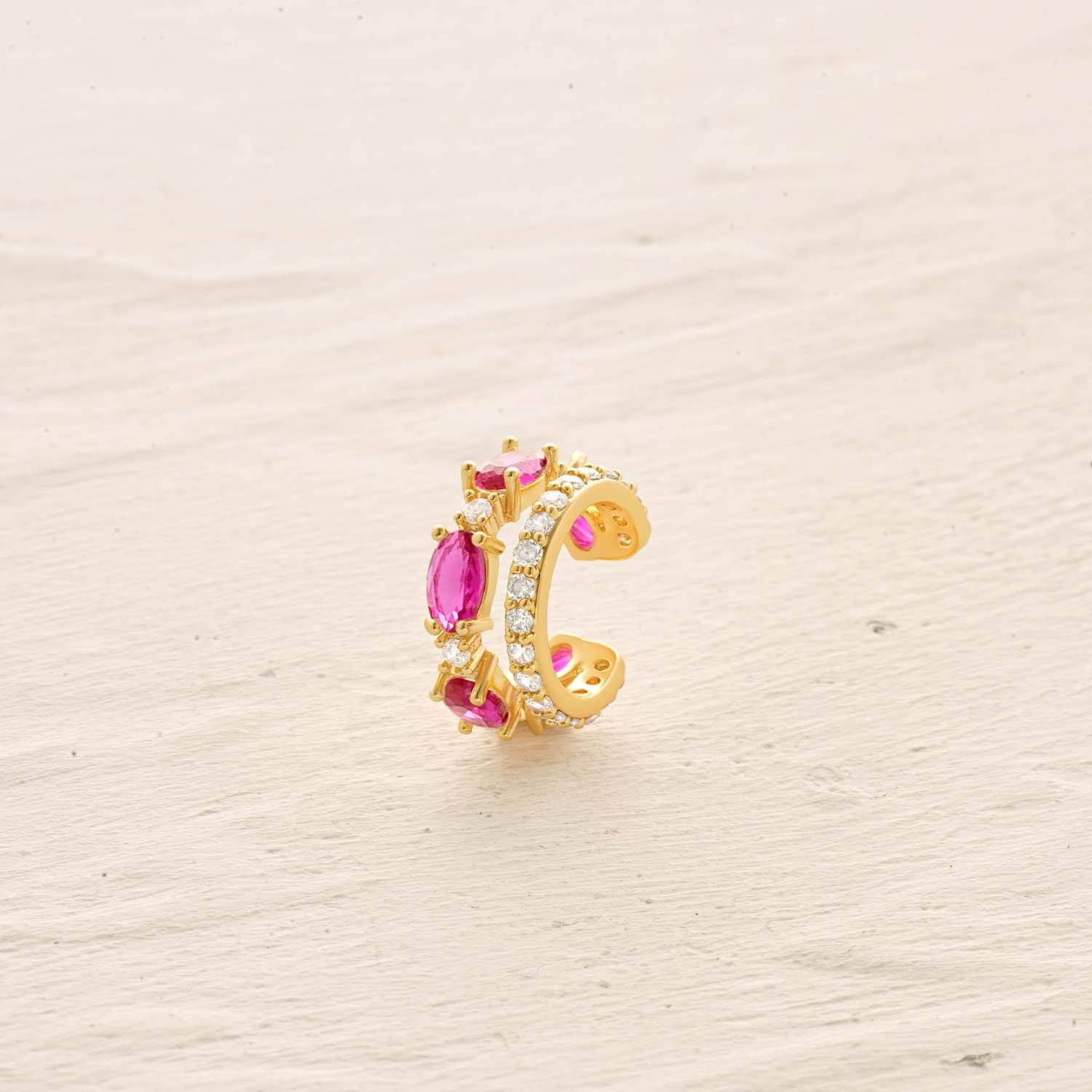 Gemstone Ear Cuff No Piercing Earrings