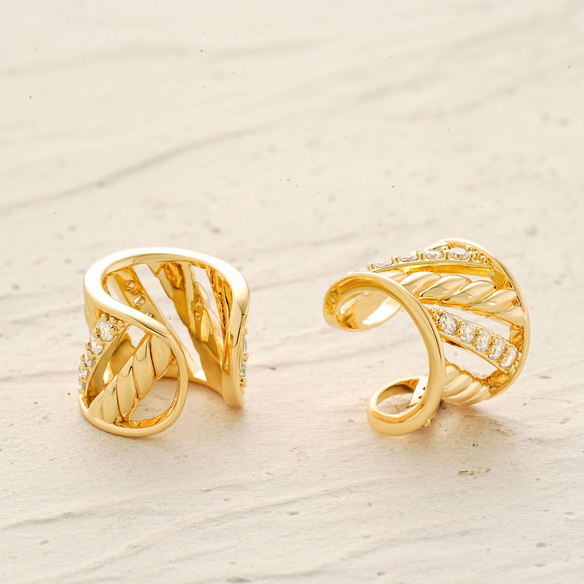 Rotation Twisted Ear Cuffs