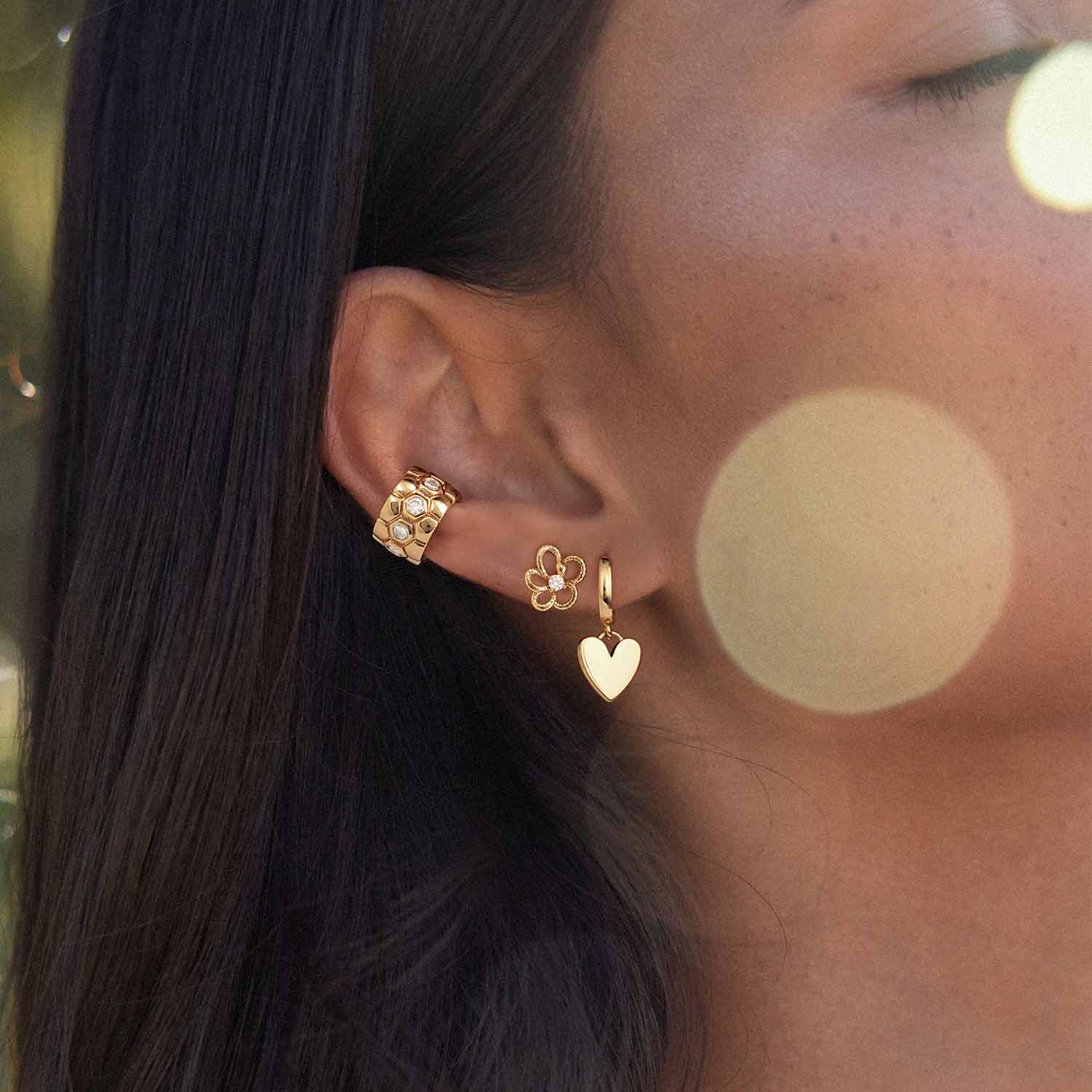 Snake Flower Stud Earrings