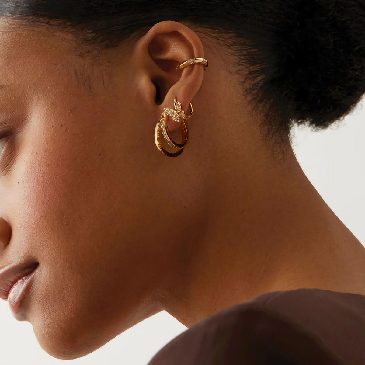 Butterfly Hoop Earrings