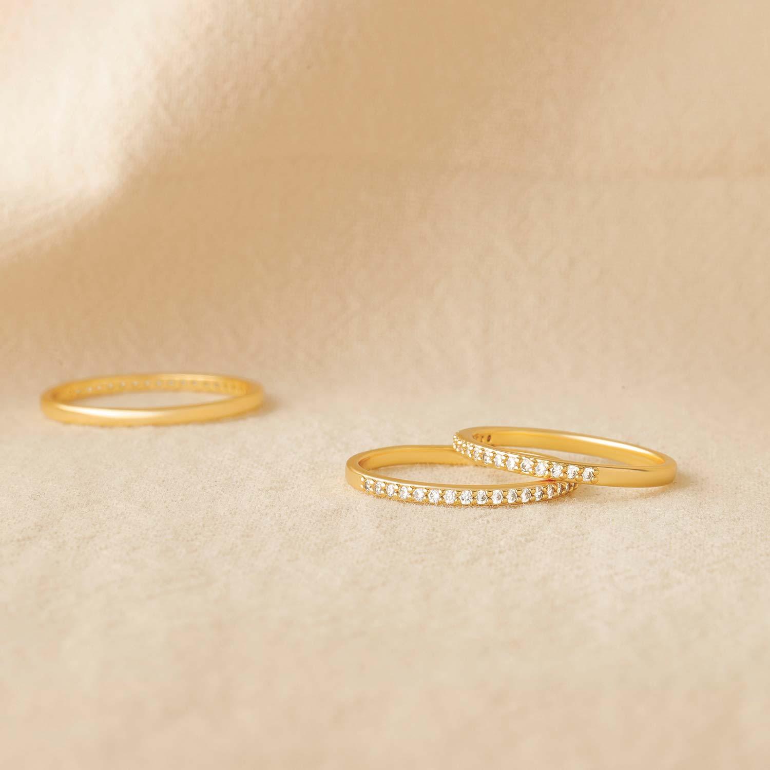 Thin Cubic Zirconia Band Ring