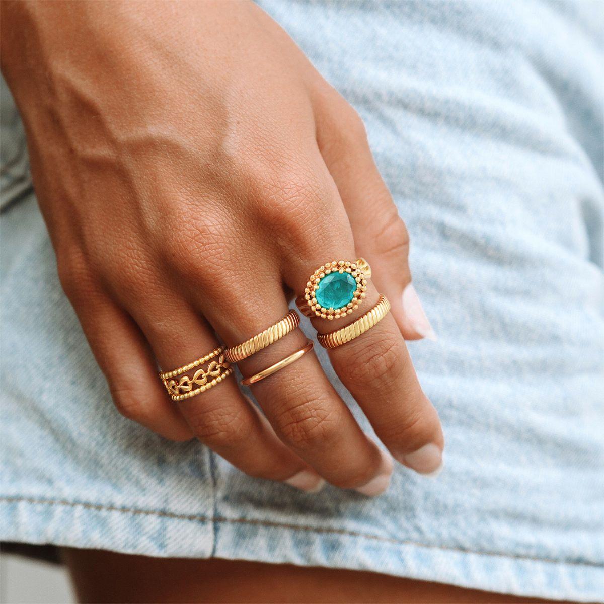 4MM Flat Ribbed Ring