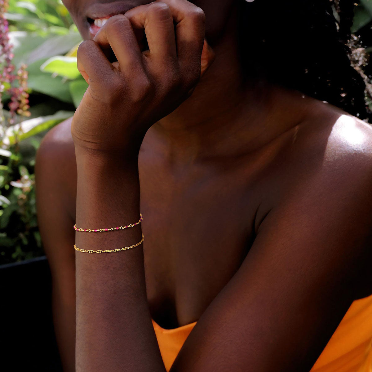 Gold Chain Link Bracelet