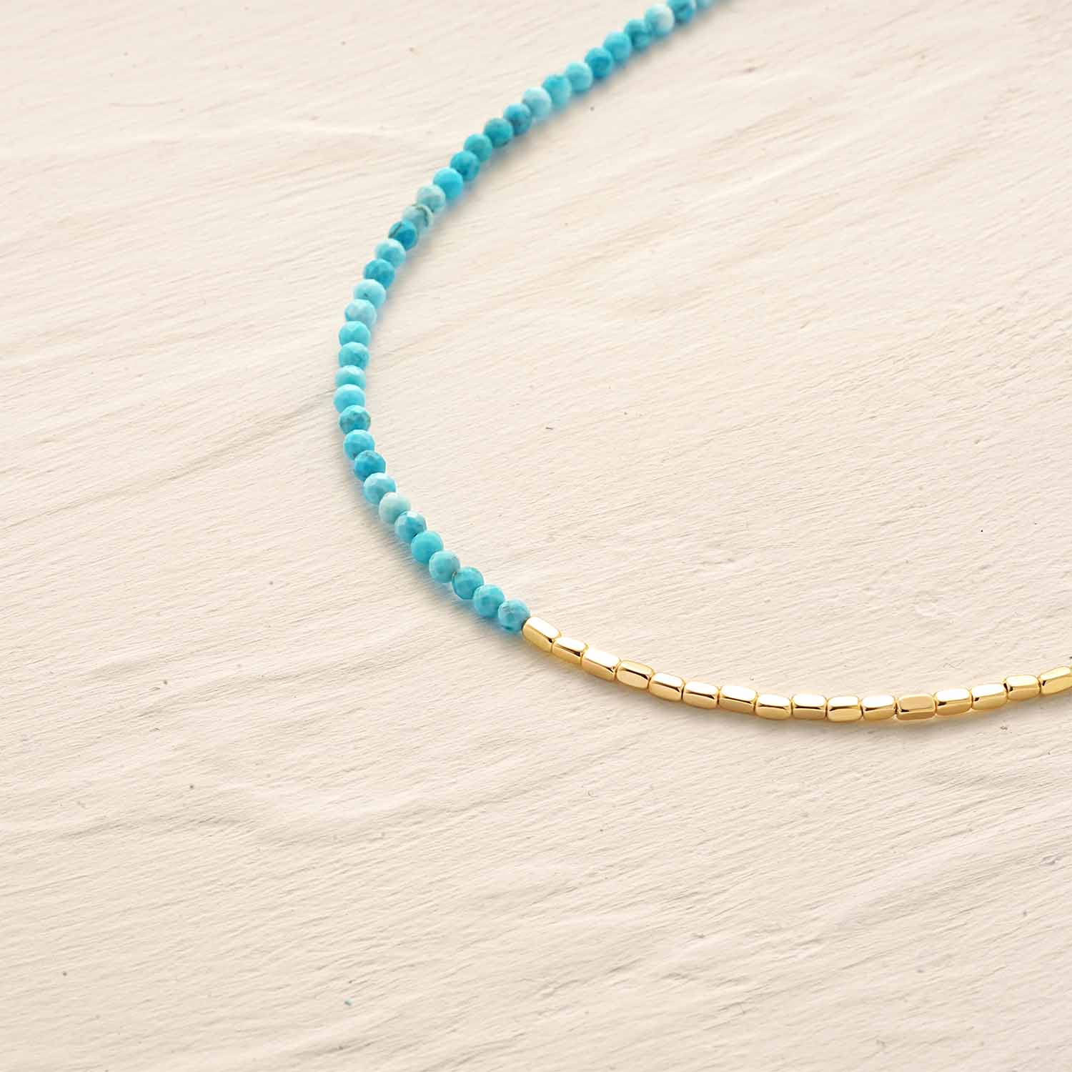 Beaded Chain Gem Bracelet