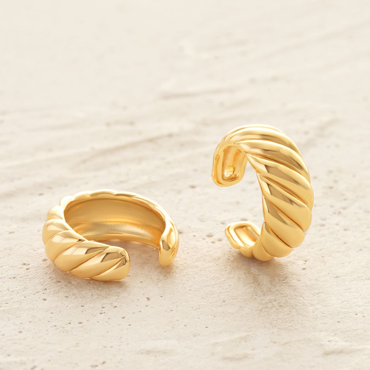 Chunky Twisted Band Wrap Ear Cuffs