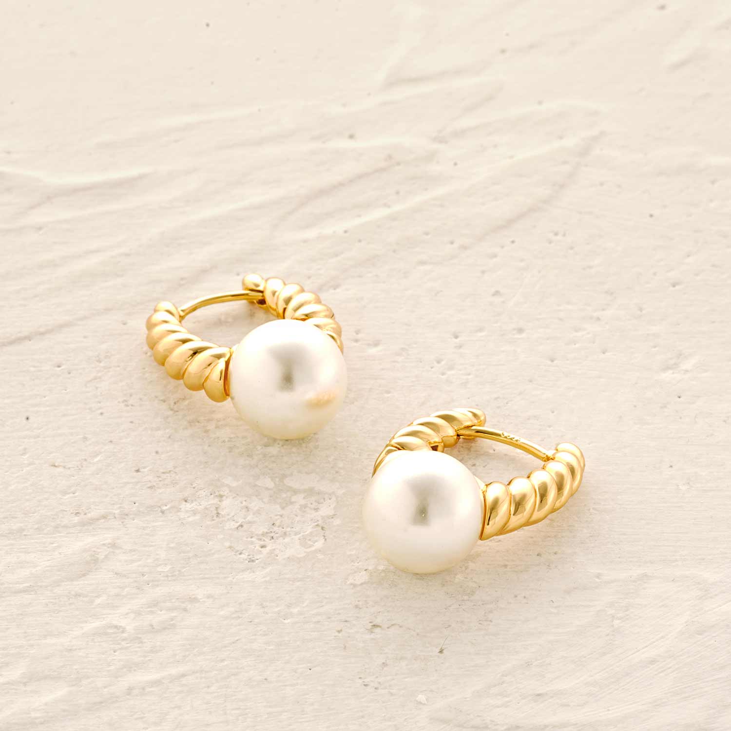 U Pearl Drop Earrings