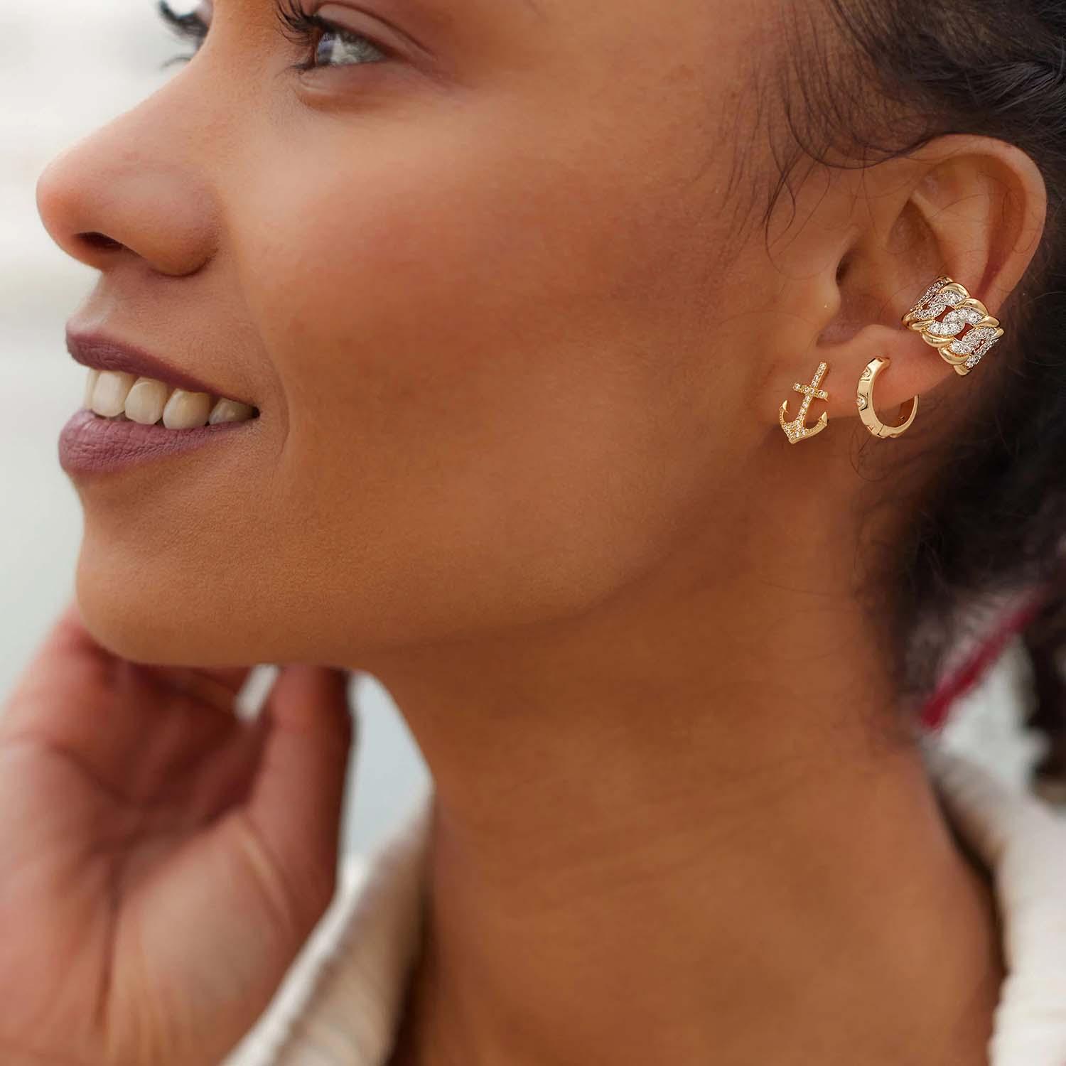 Anchor Stud Earrings