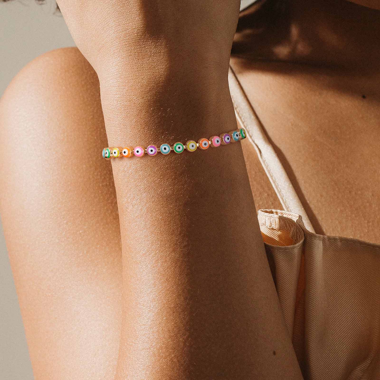 Gold Evil Eye Bracelet