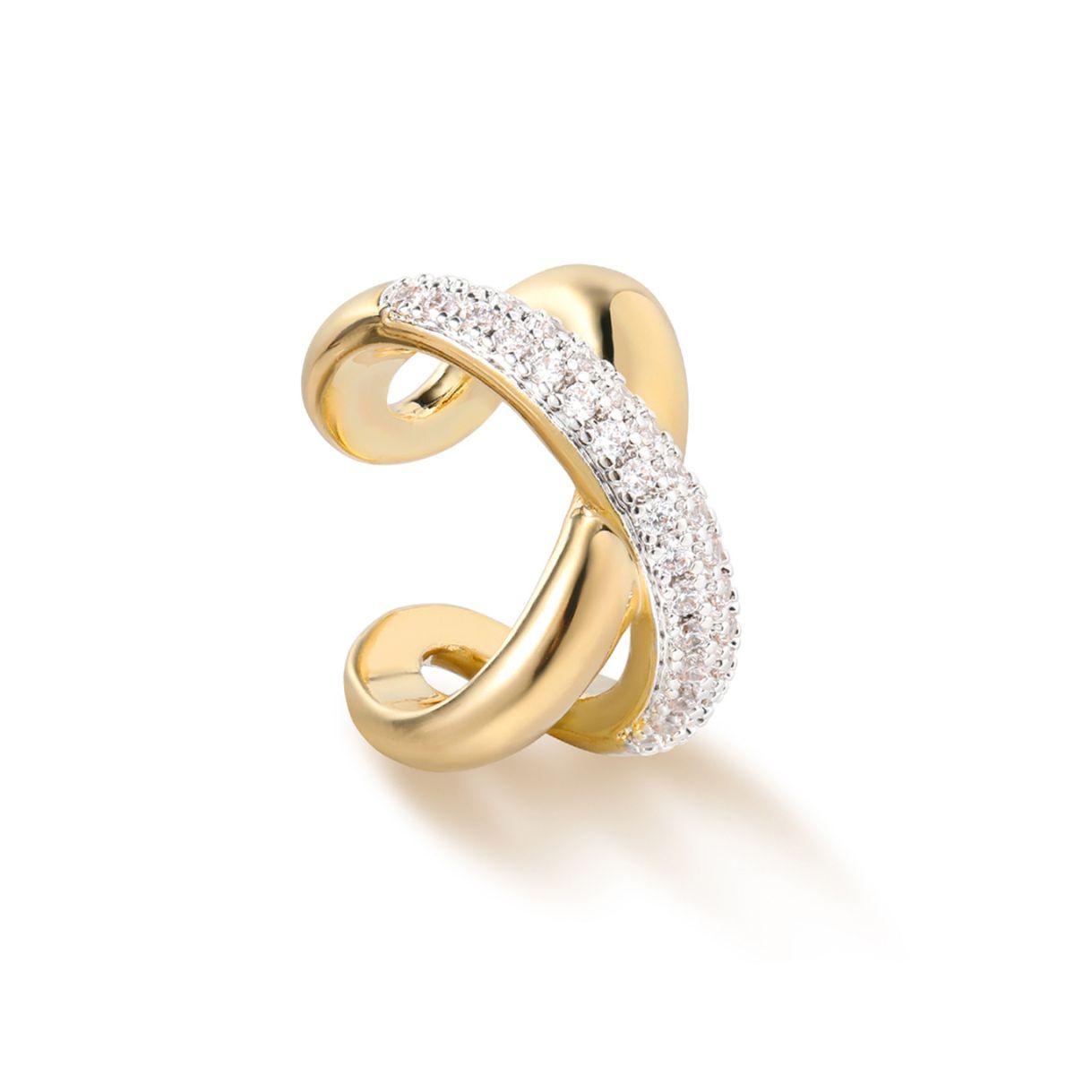 X Pave Ear Cuff