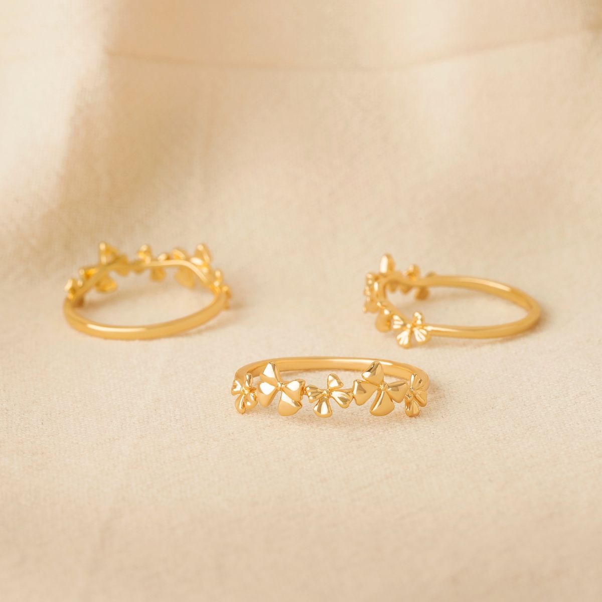 Gold Bow Ring