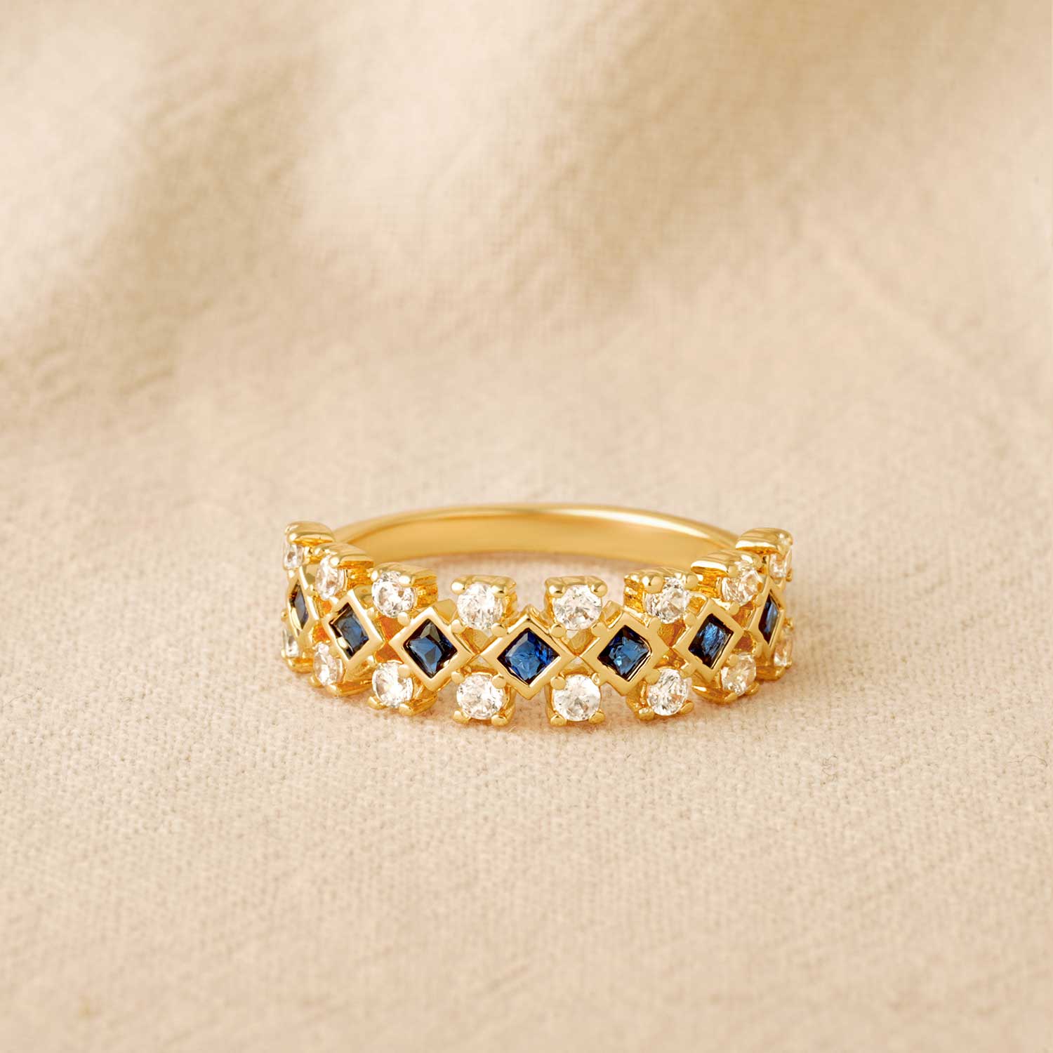 Cubic Zirconia Stack Ring