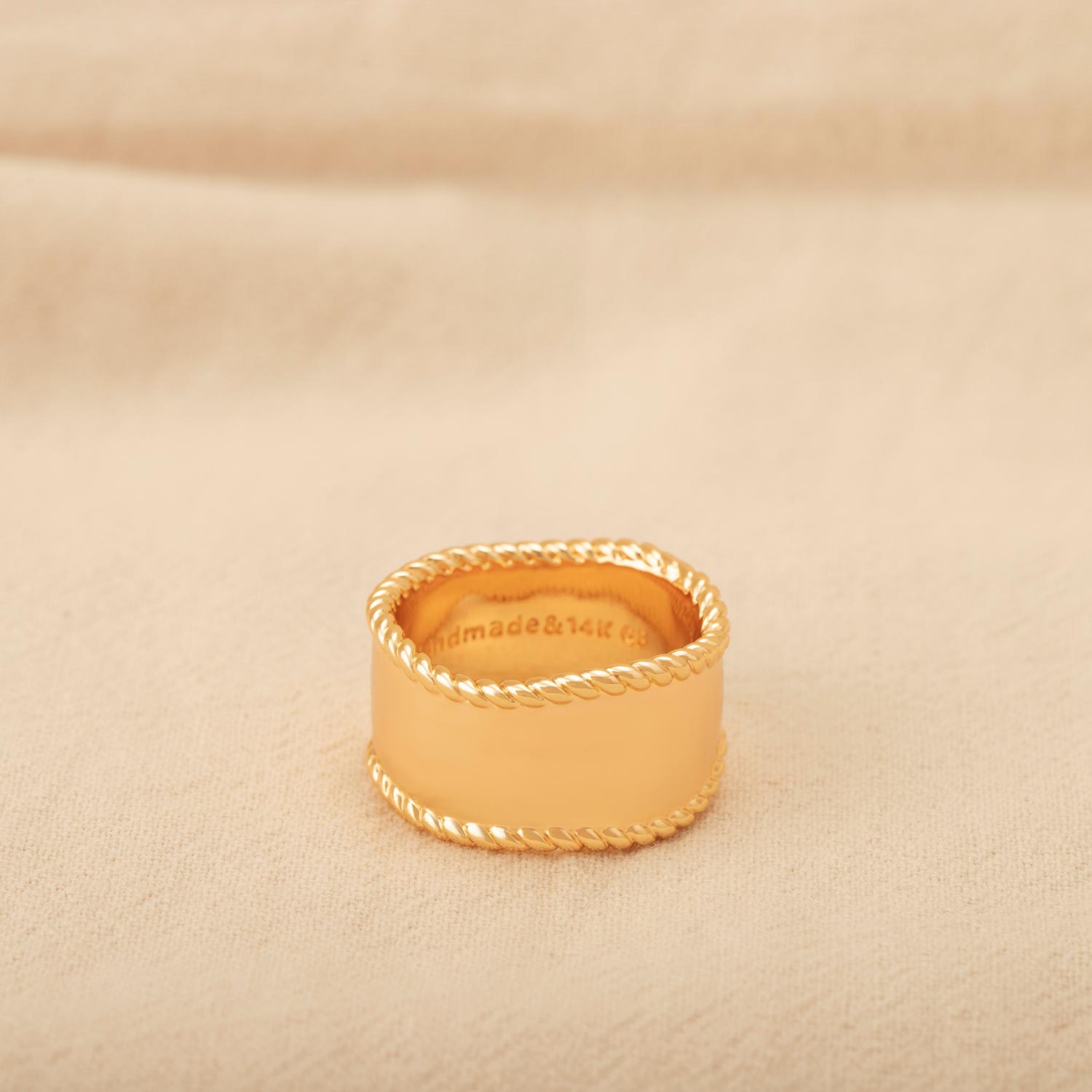 Irregular Stack Wide Ring