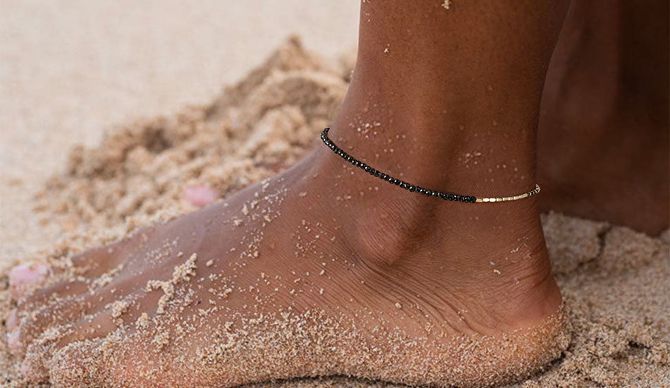 MYEARS® gold beaded anklet collection for women, perfect for everyday wear and thoughtful gifting