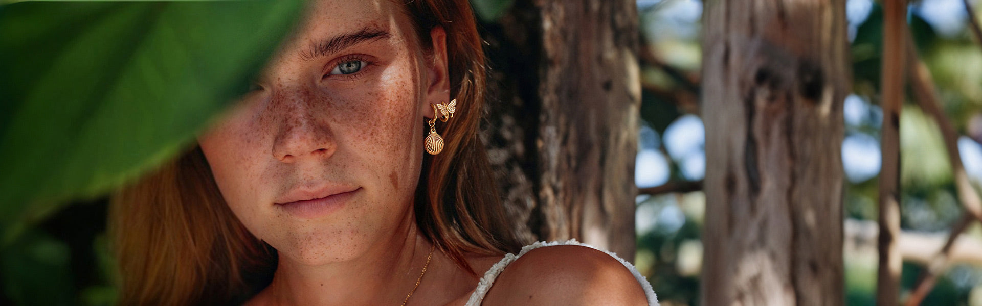 MYEARS® butterfly layered hoop and huggie earrings in gold, cute gift for women, perfect for everyday wear