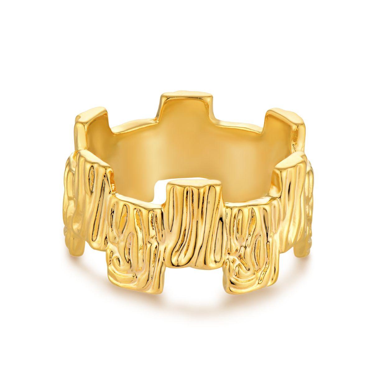 MYEARS gold tree personalized bar ring for women, everyday wear gift