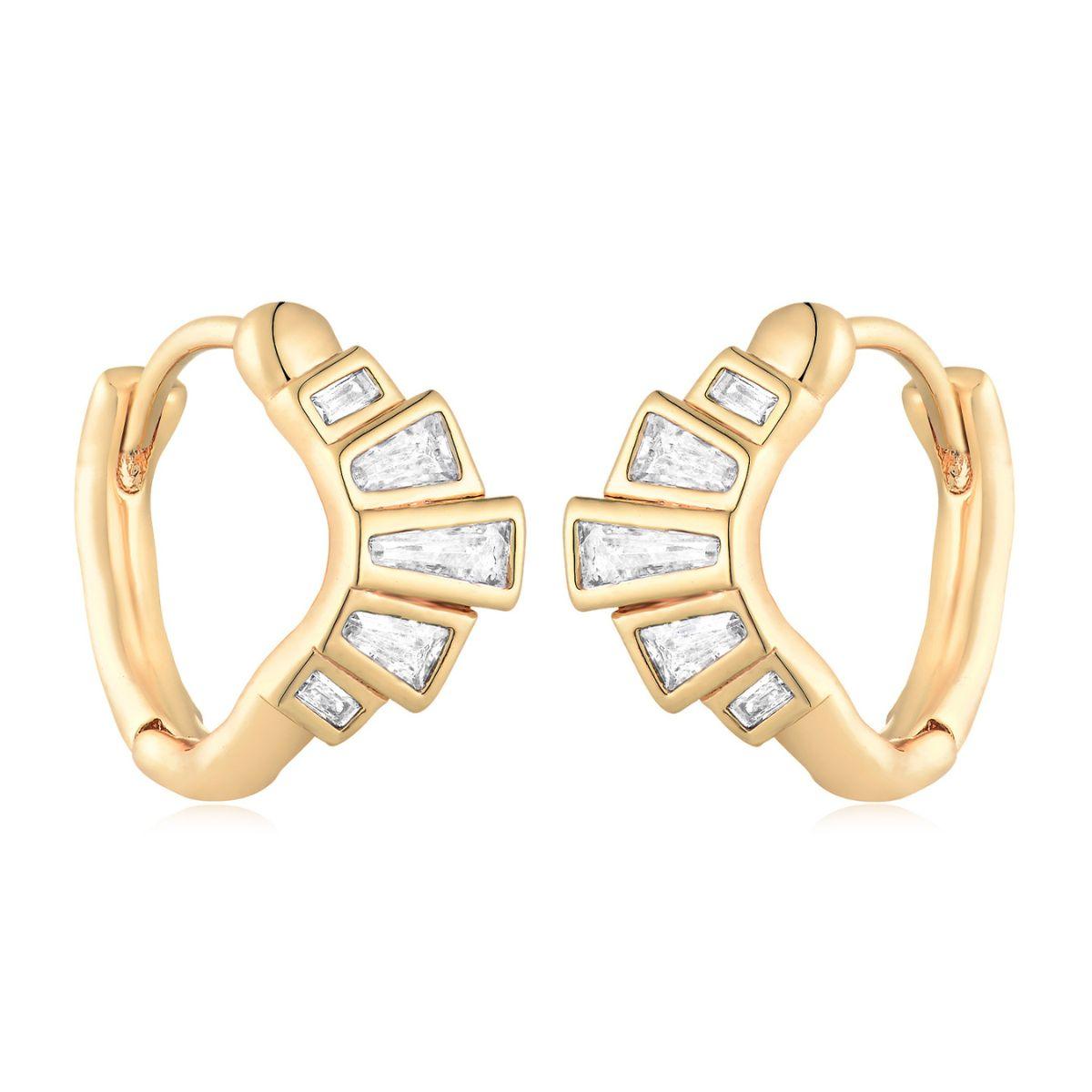 MYEARS® cartoon conch hoop earrings for women, gold hoop earrings with playful conch shell charm, fun and elegant jewelry gift for everyday wear.