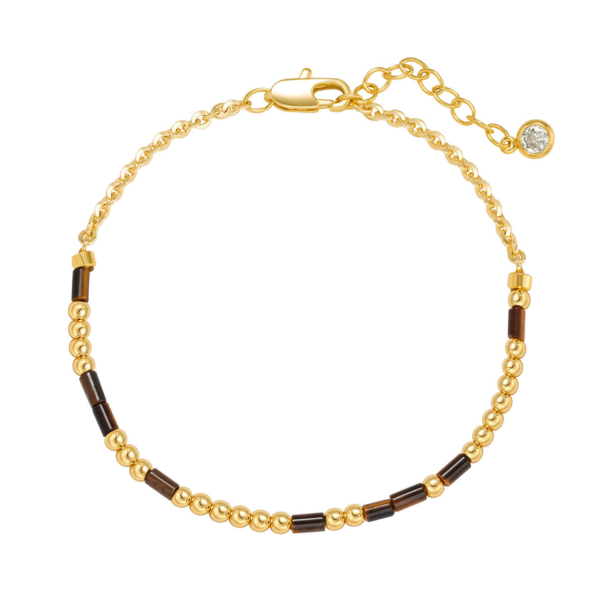 Tiger Eye Morse Code Bracelet