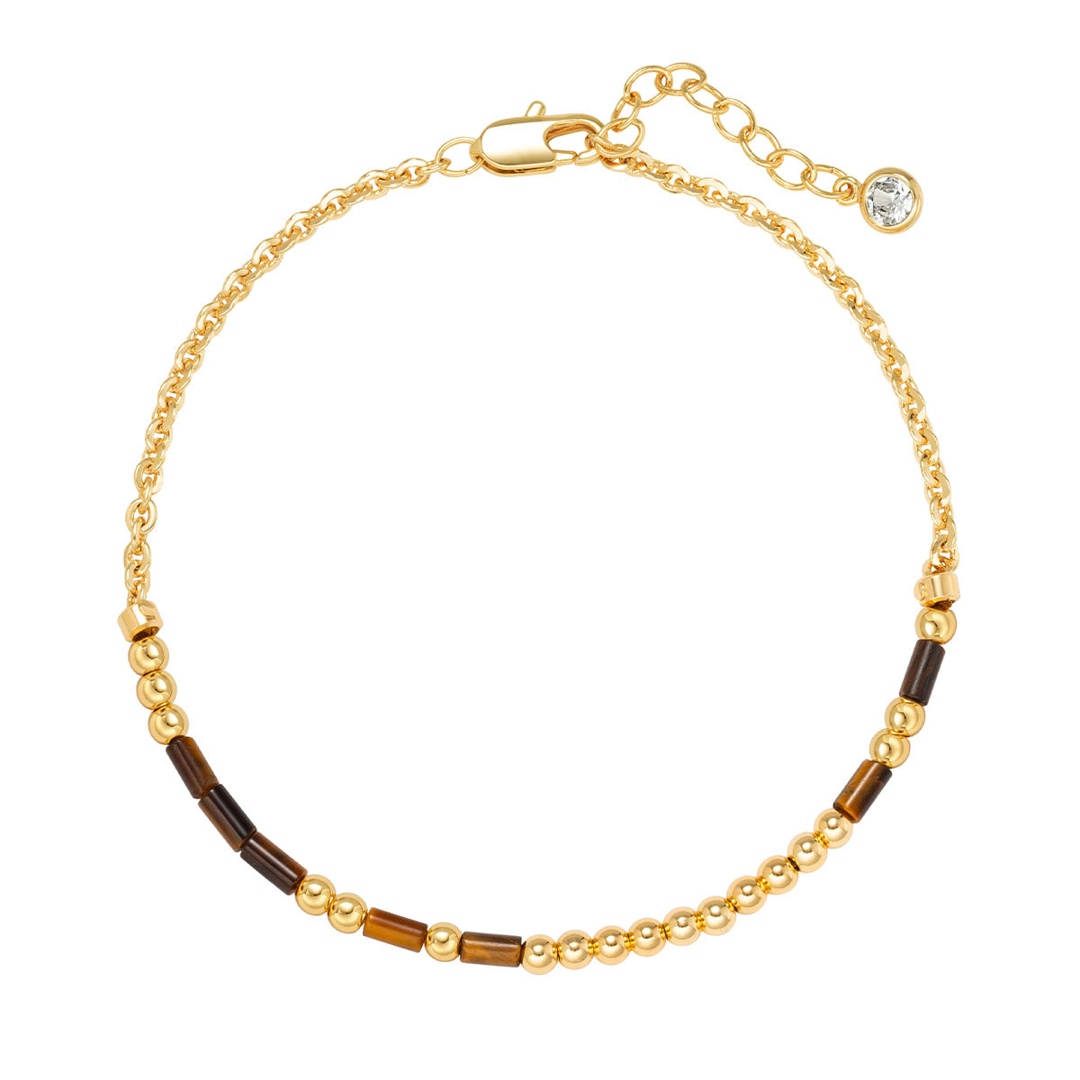 Tiger Eye Morse Code Bracelet