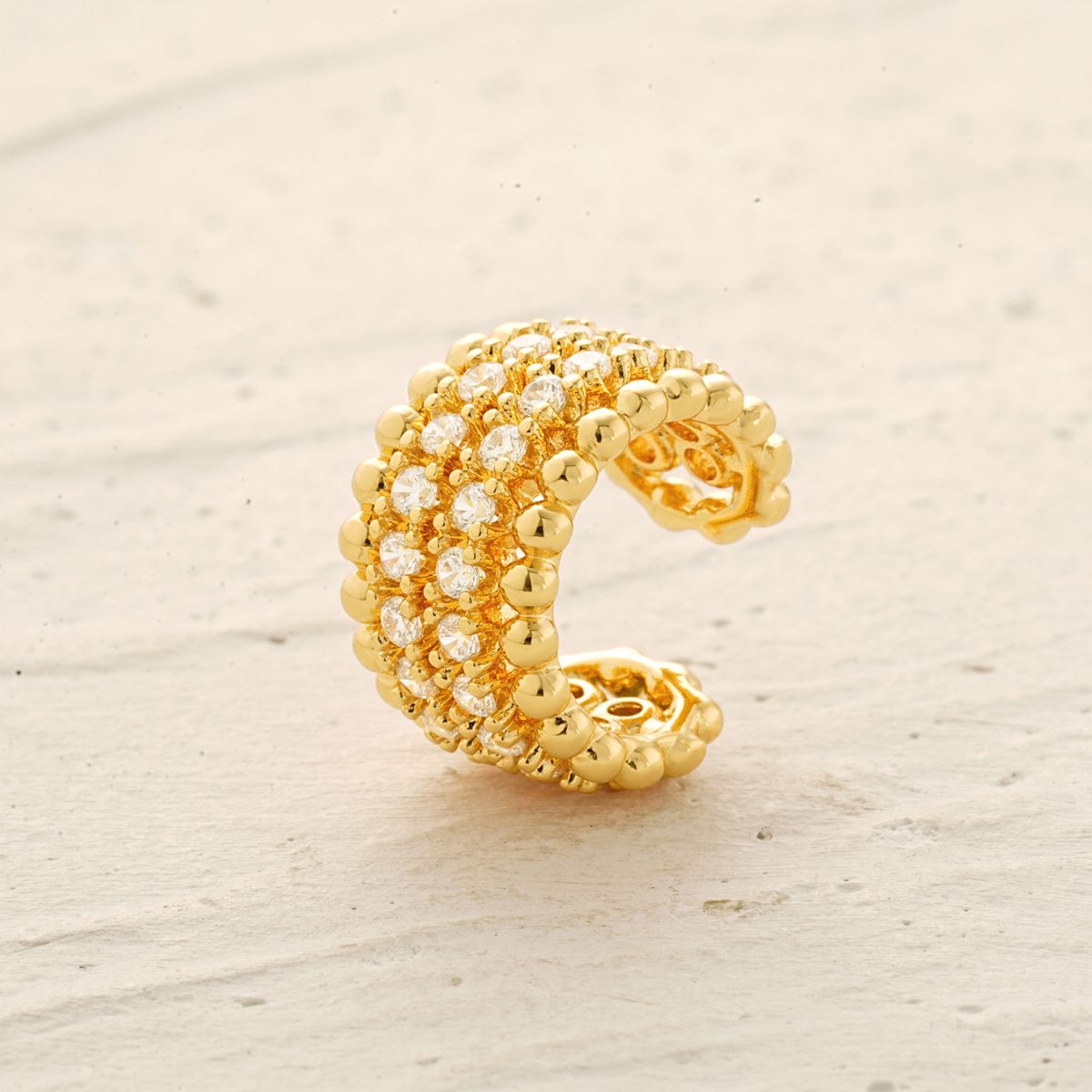 Beaded Pave Ear Cuffs