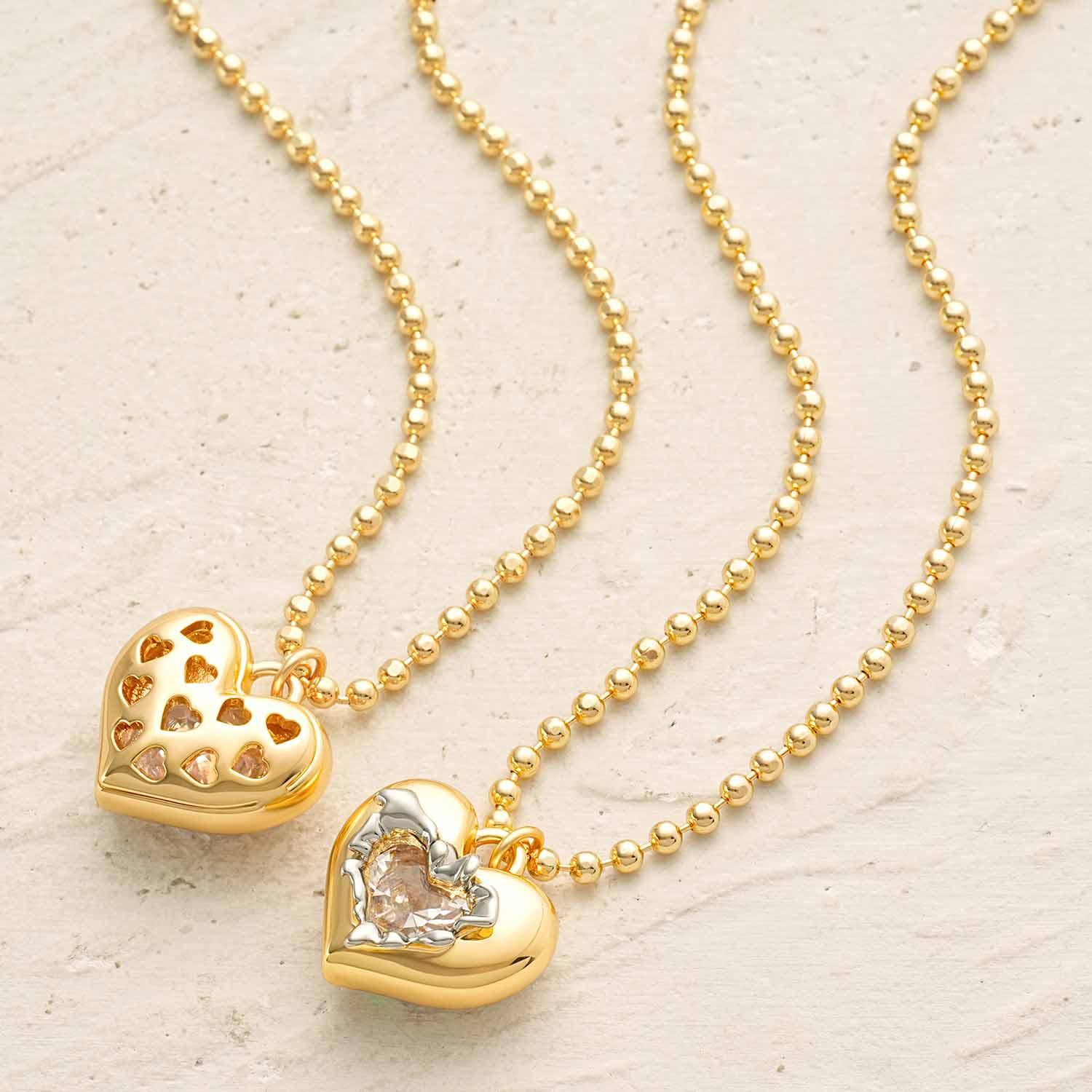 Heart Birthstone Necklace