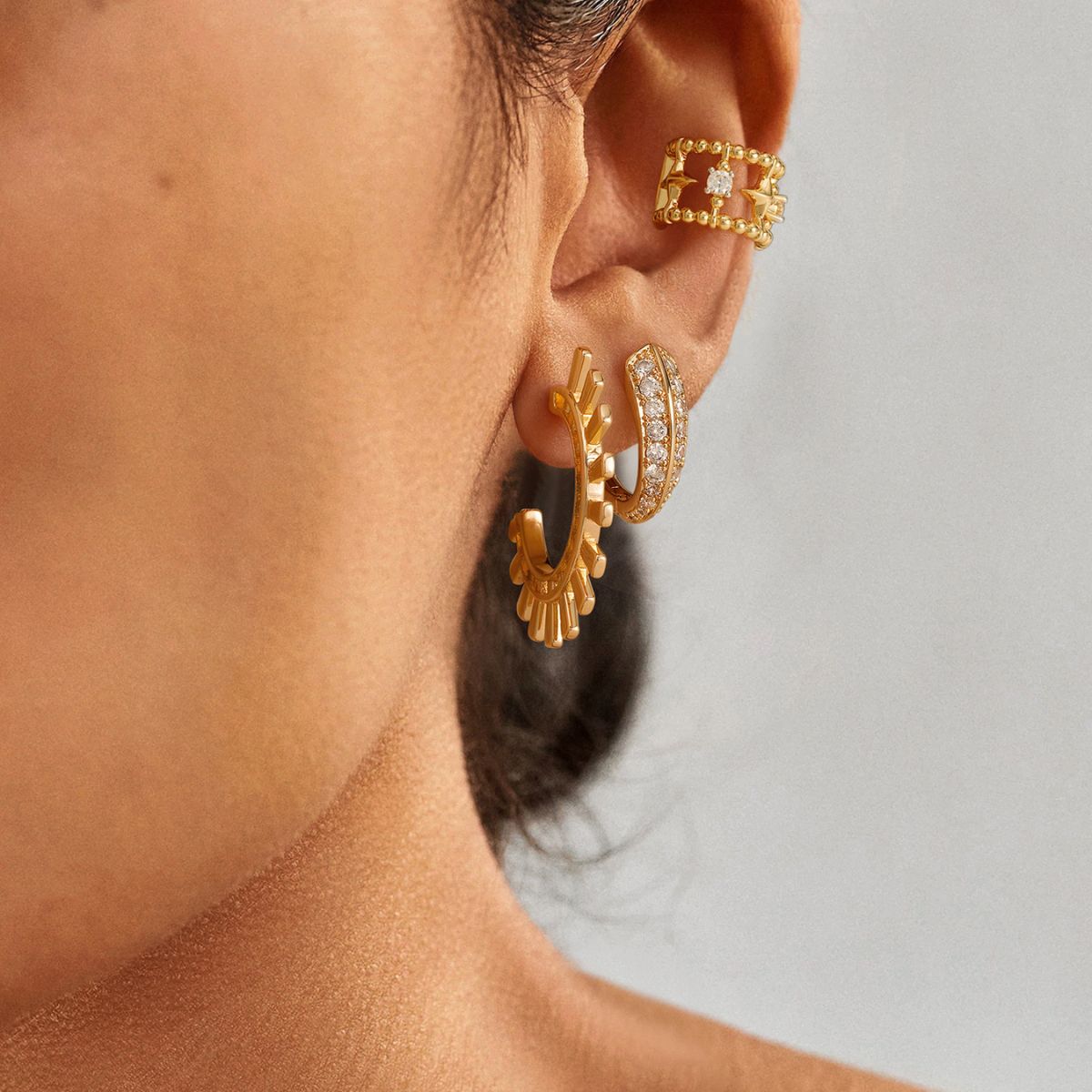 Star Beaded Ear Cuffs