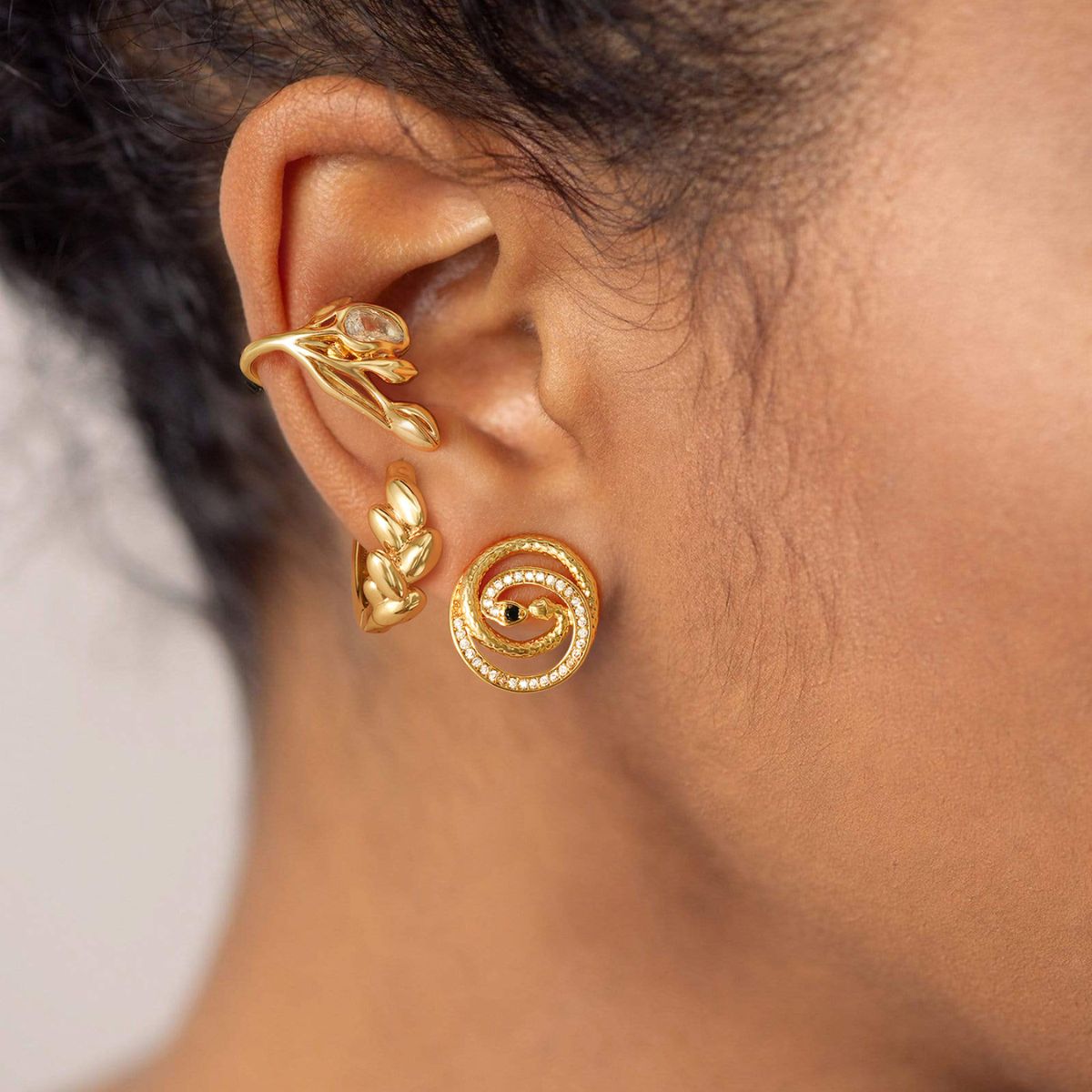 Tulip Flower Ear Cuffs