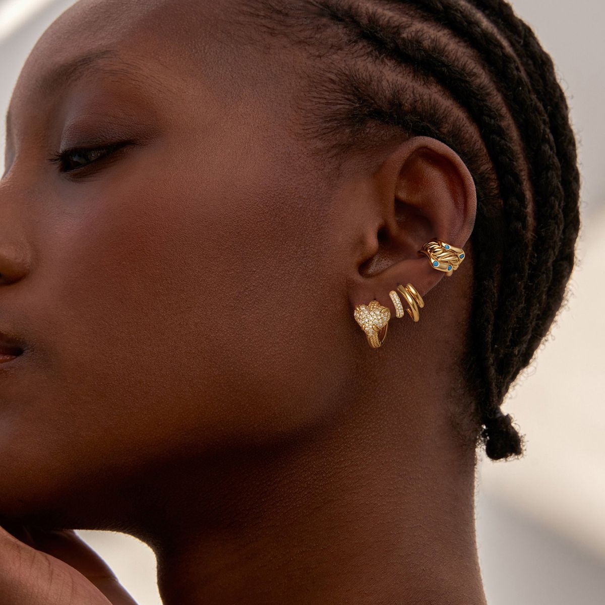 Turquoise Dainty Ear Cuffs