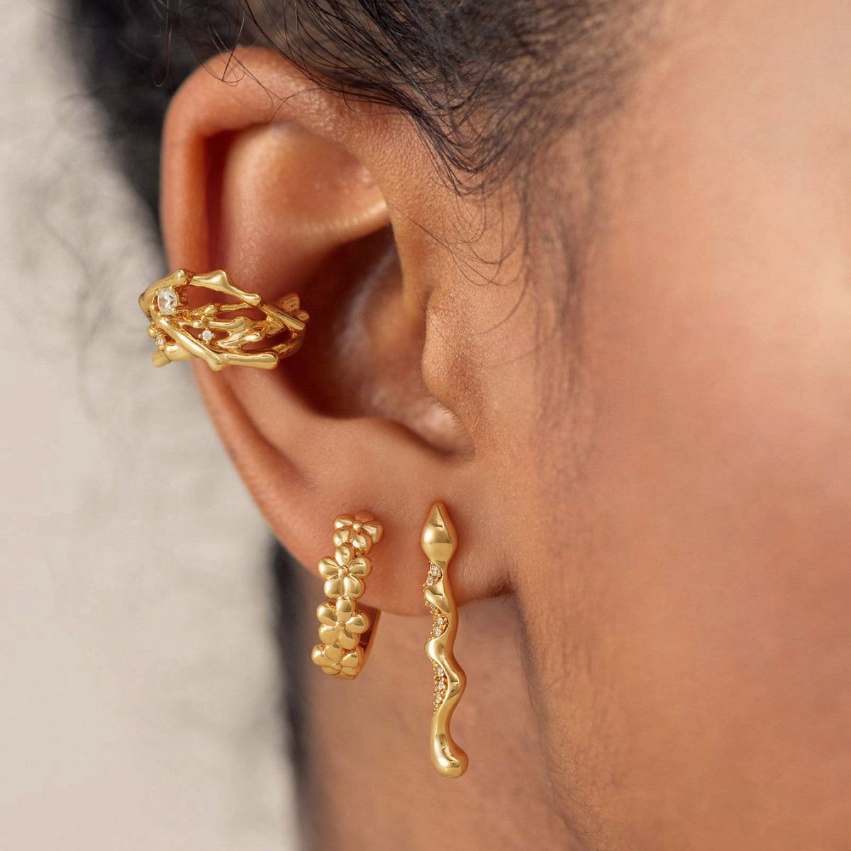 Vine Branch Ear Cuffs